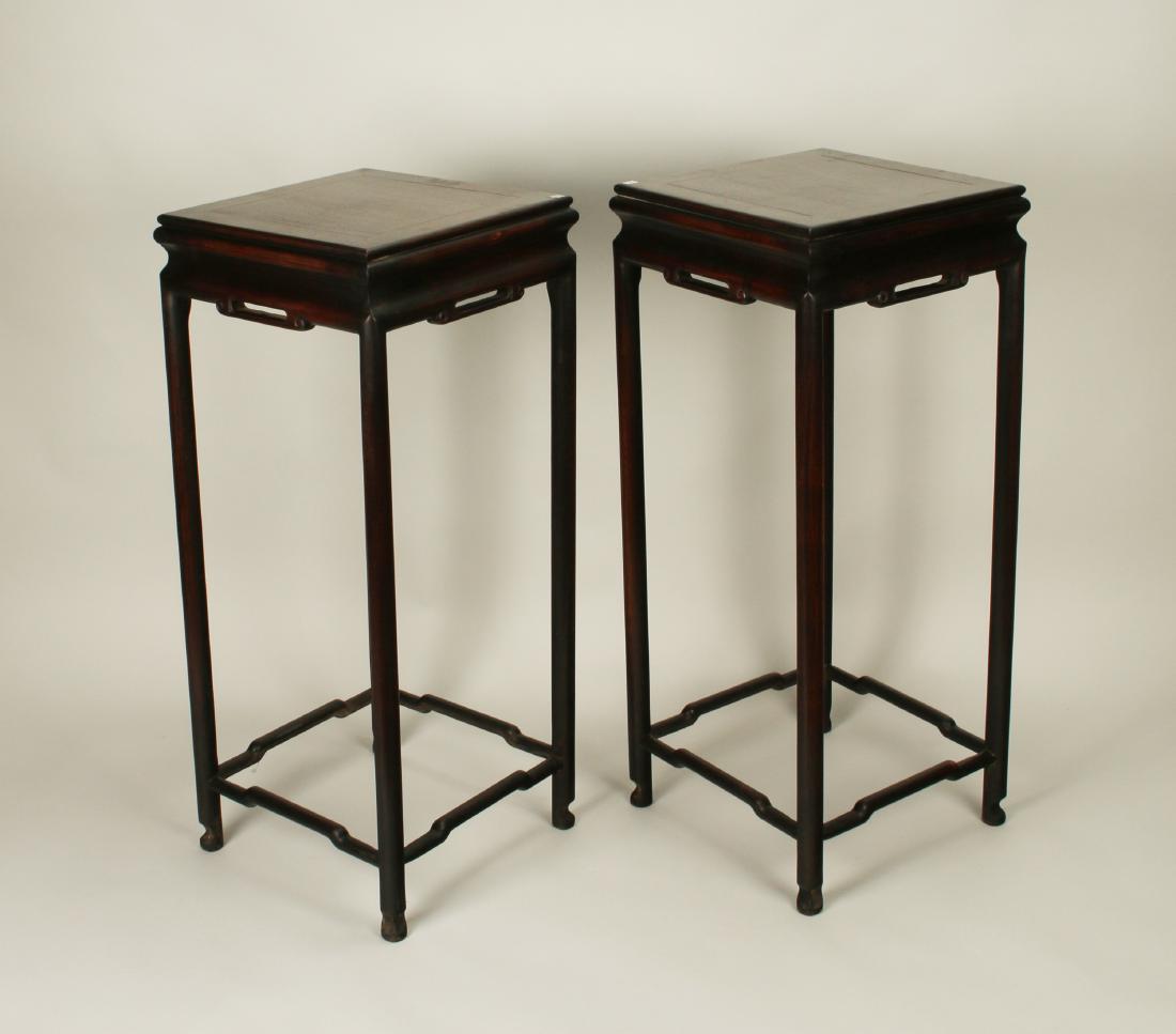 PAIR ZITAN VASE STANDS (1 of 6)