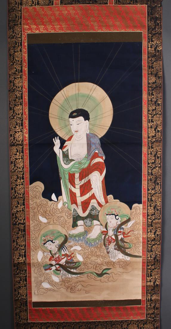 JAPANESE OLD BUDDHA SCROLL (1 of 10)