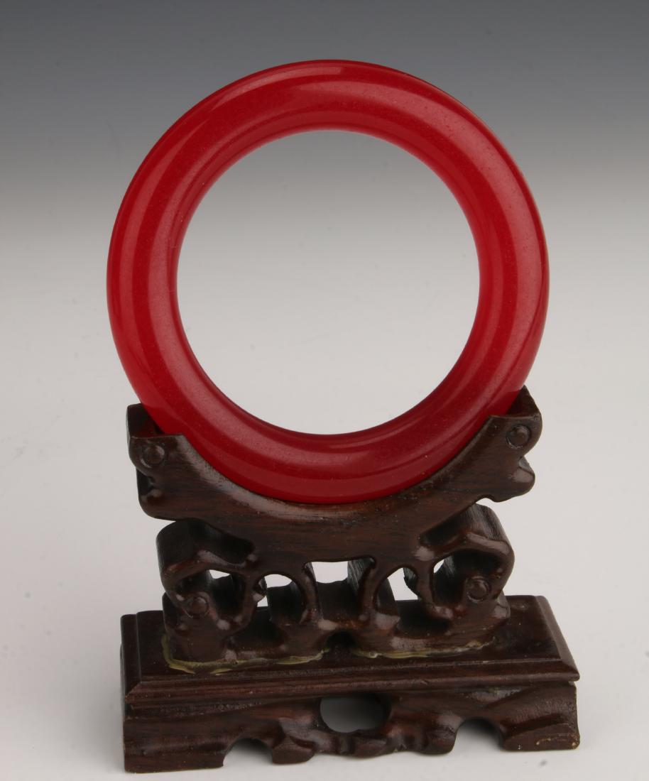 CHINESE RED JADE BANGLE (1 of 3)