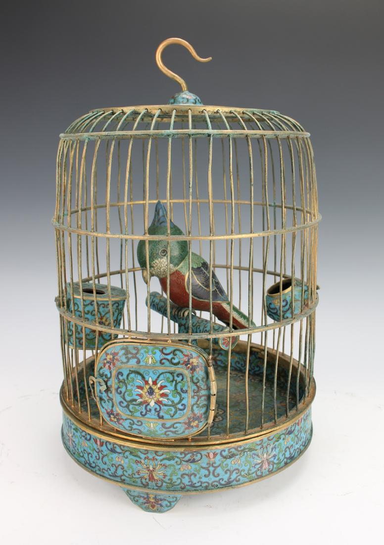QING QIANLONG CLOISONNE BIRD CAGE (1 of 10)