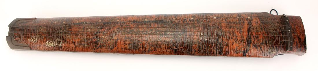 LIGHT BROWN LACQUER GUQIN WITH TRAVEL BAG (1 of 10)