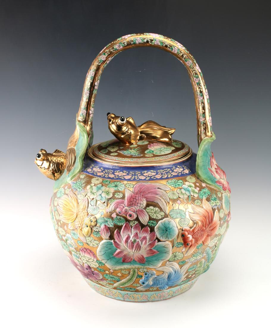 DECORATIVE OVERSIZED CARP TEAPOT FORM (1 of 8)