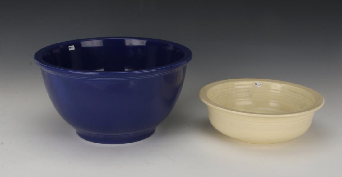 TWO FIESTA BOWLS IN COBALT AND IVORY (1 of 10)