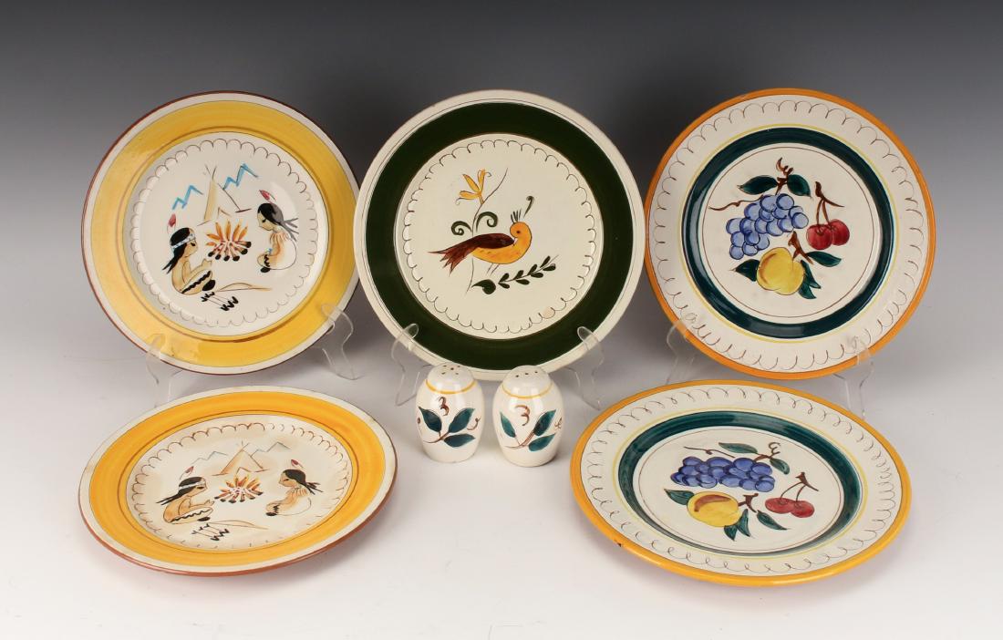 STANGL YELLOW BIRD, INDIAN CAMP FIRE, FRUIT (1 of 10)