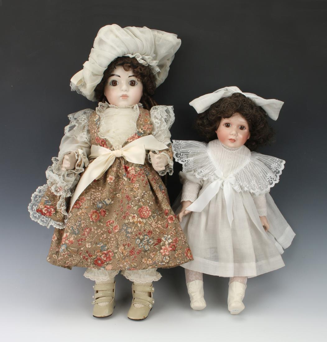 TWO PORCELAIN DOLLS (1 of 10)