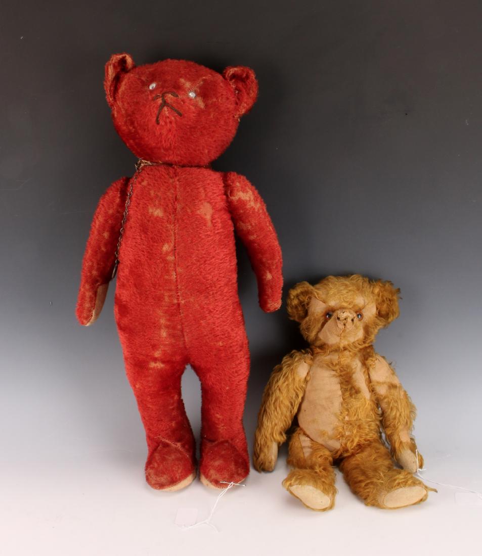 TWO WELL-LOVED ANTIQUE TEDDY BEARS (1 of 5)