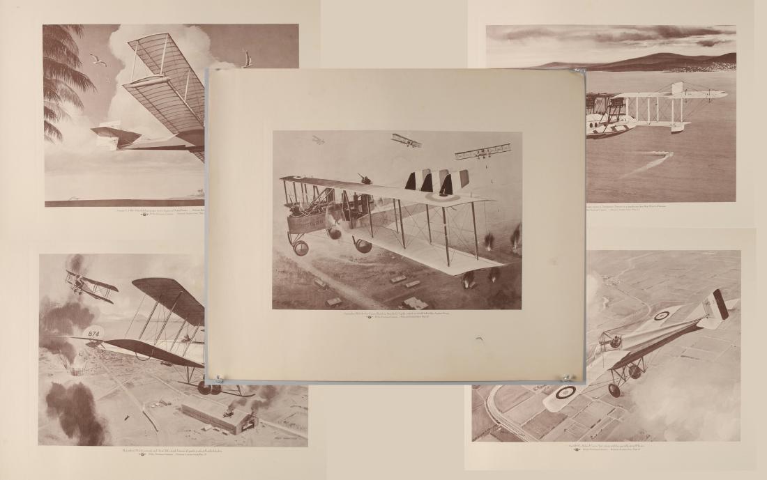 SIX PHILLIPS PETROLEUM AVIATION PRINTS (1 of 8)
