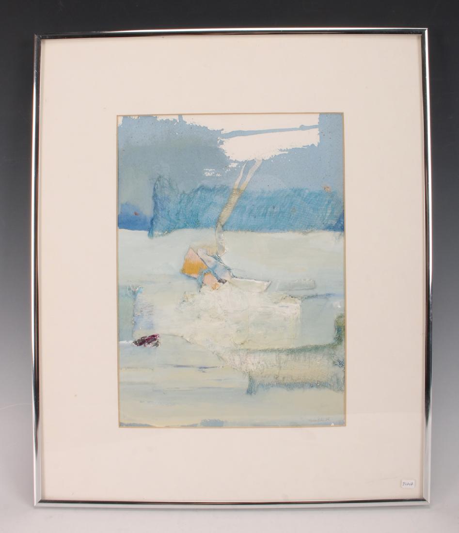 MULTIMEDIA COLLAGE "PRIVATE BEACH" BY KORNBLUTH: MULTIMEDIA COLLAGE "PRIVATE BEACH" BY KORNBLUTH: 15 1/4" X 18 1/4" $100 - $200 Shipping: We are able to pack and ship this item to an addr