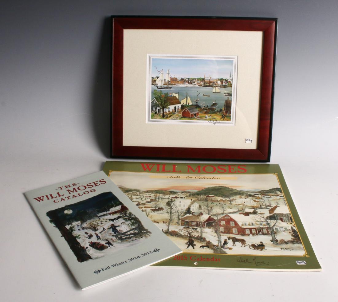 SIGNED CARD AND CALENDAR BY WILL MOSES (1 of 7)