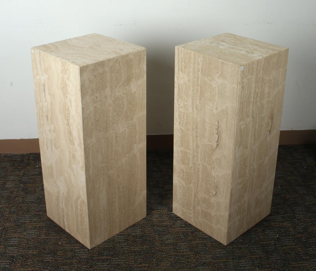PAIR CONTEMPORARY MARBLE COLUMNS (1 of 6)