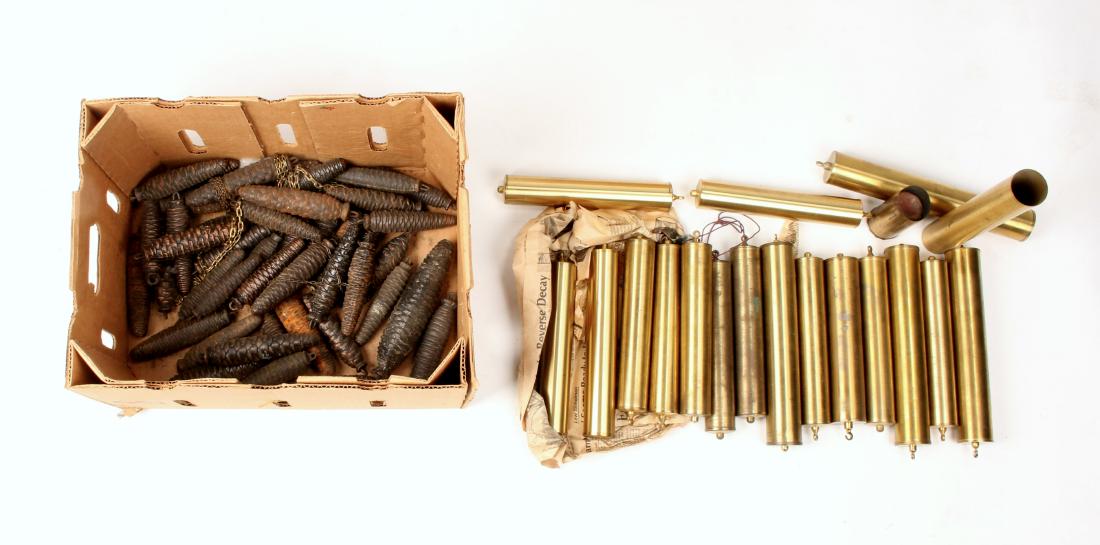 TWO BOXES ASSORTED CLOCK WEIGHTS (1 of 3)