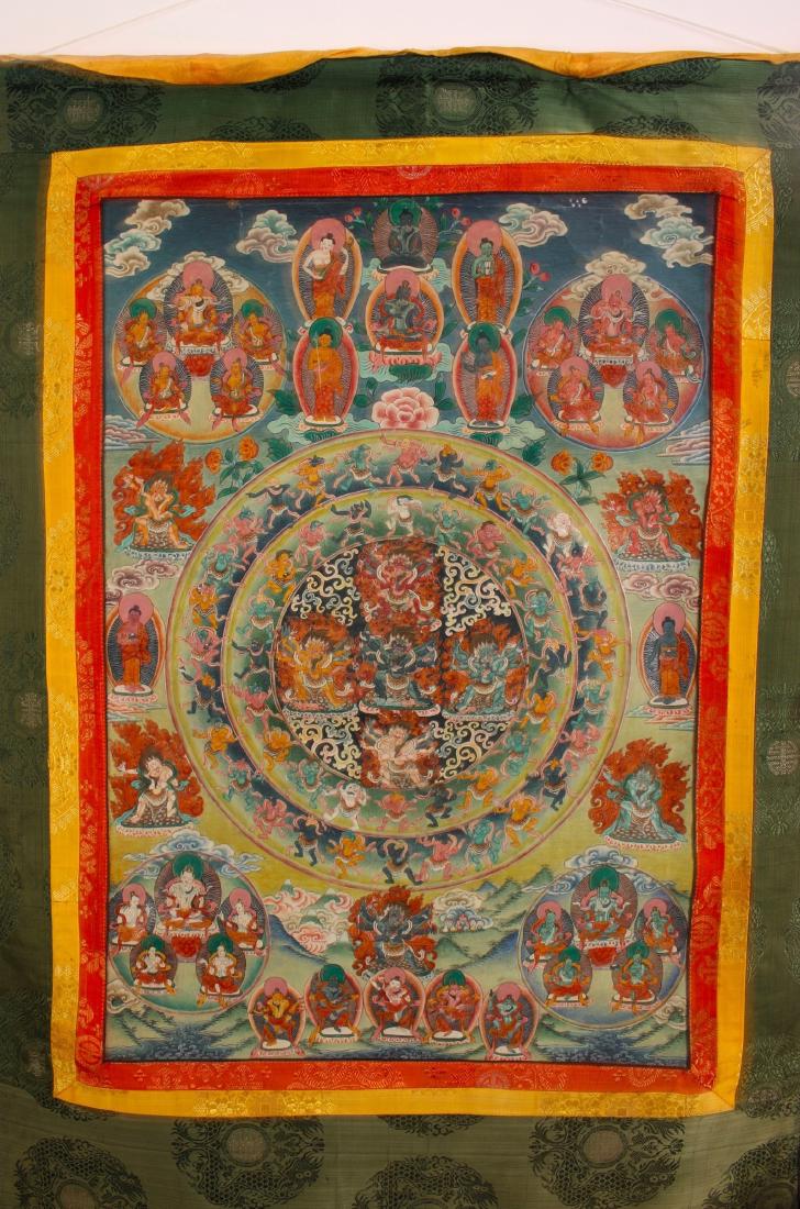 ANTIQUE MAHAKALA THANGKA (1 of 10)