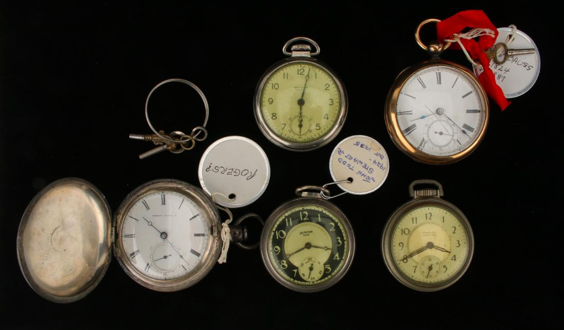 5 POCKET WATCHES ENGRAHAM, TREMONT, WESTCLOX (1 of 10)