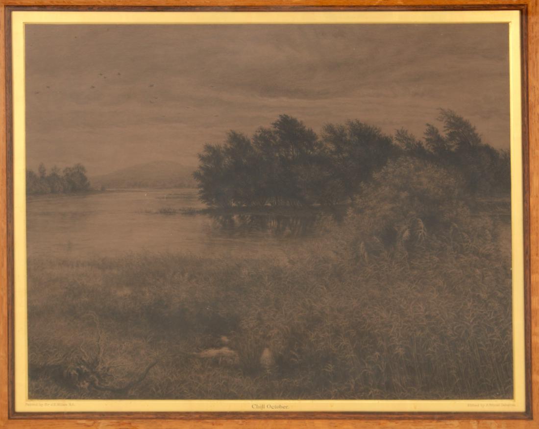 "CHILL OCTOBER" ENGRAVING OF MILLAIS PAINTING (1 of 7)