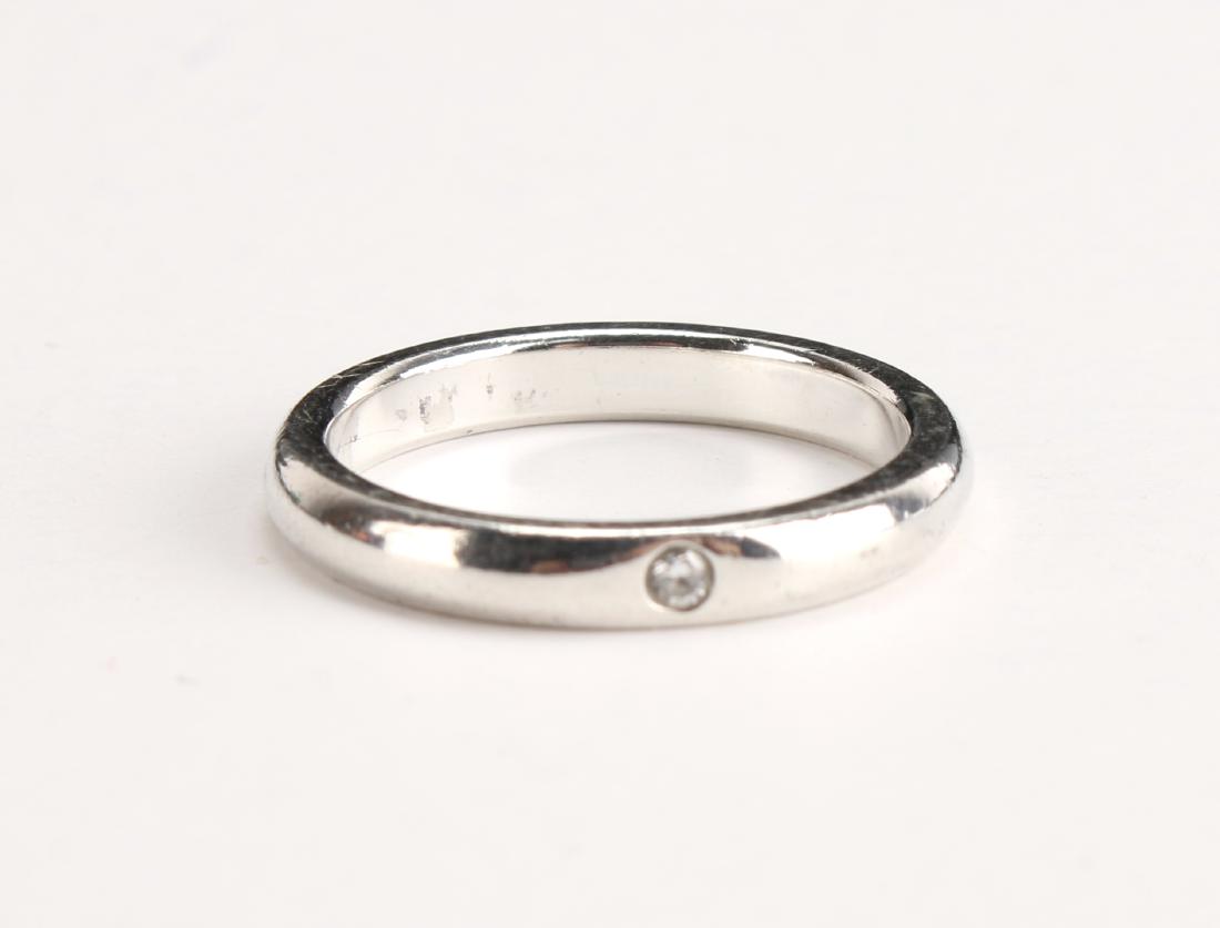 TIFFANY ELSA PERETTI STERLING & DIAMOND BAND RING (1 of 5)