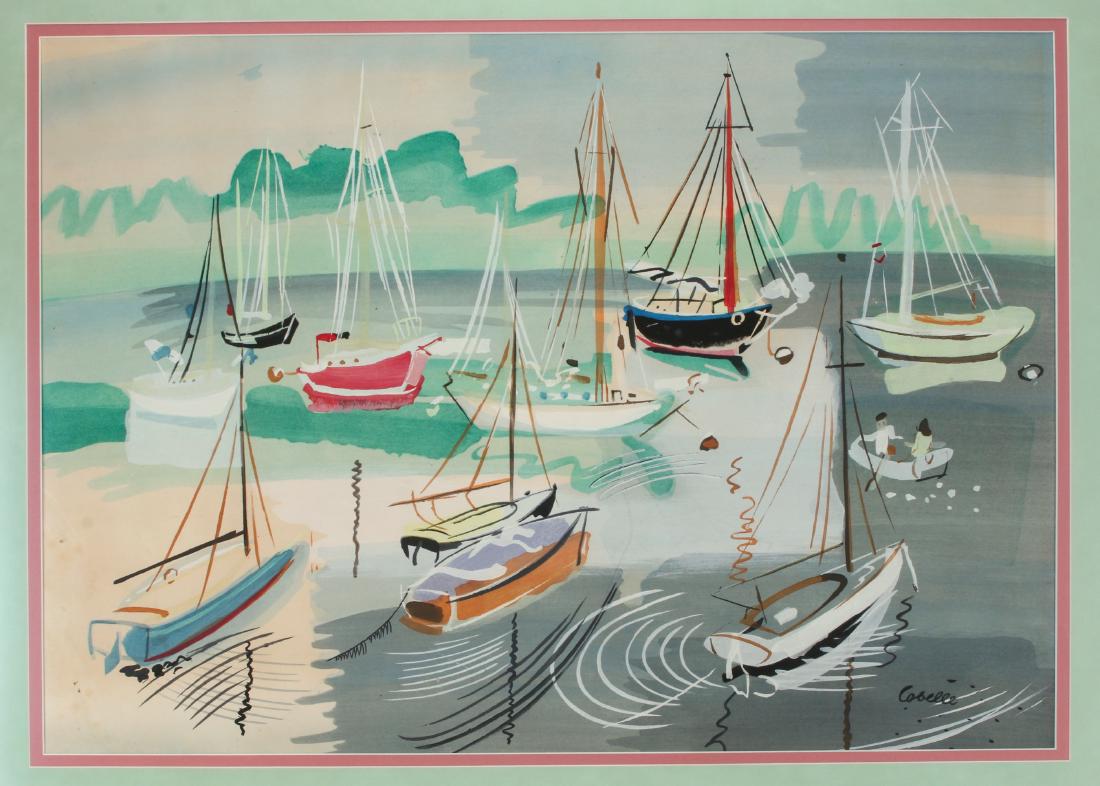 MID CENTURY SIGNED COBELLE PAINTING (1 of 10)