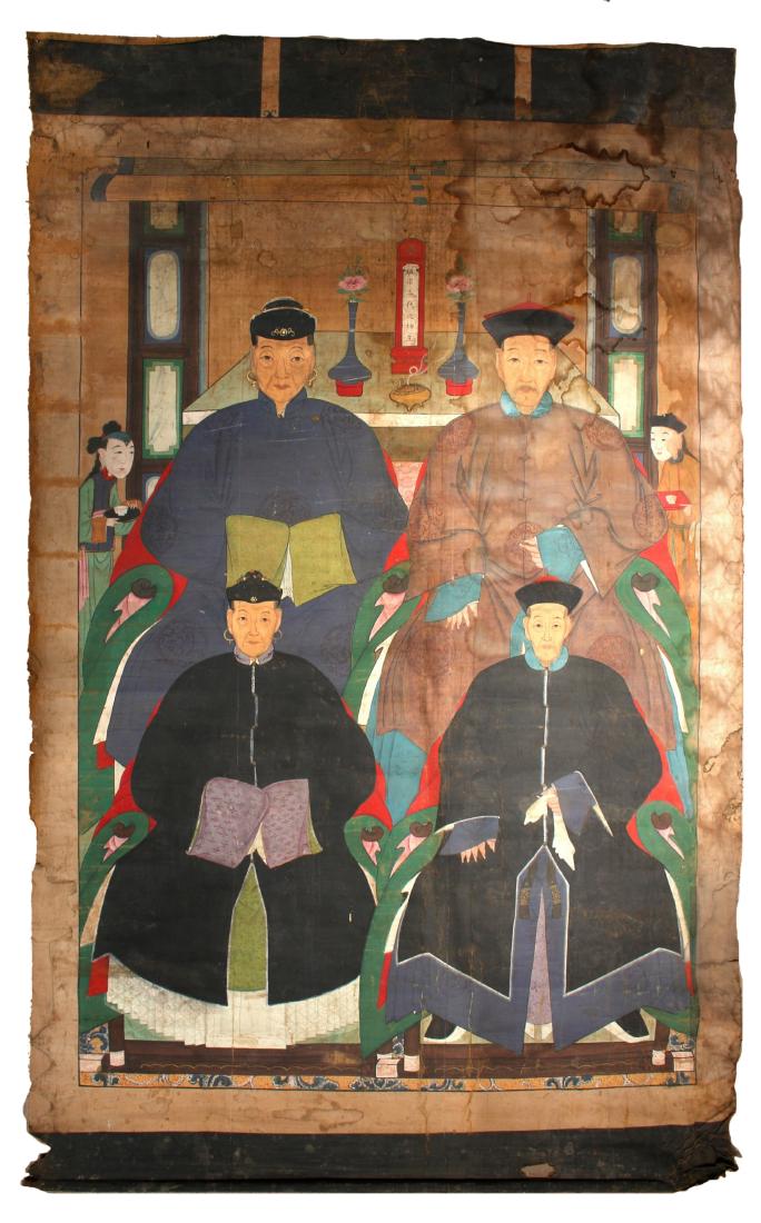 IMPRESSIVE CHINESE ANCESTOR PORTRAIT (1 of 10)