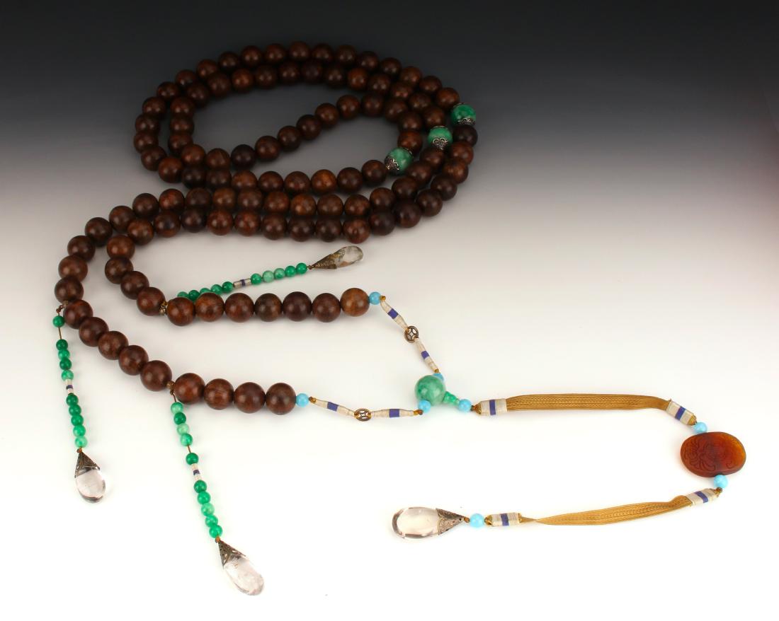 QING HUANGHUALI CHAO ZHU COURT NECKLACE (1 of 9)
