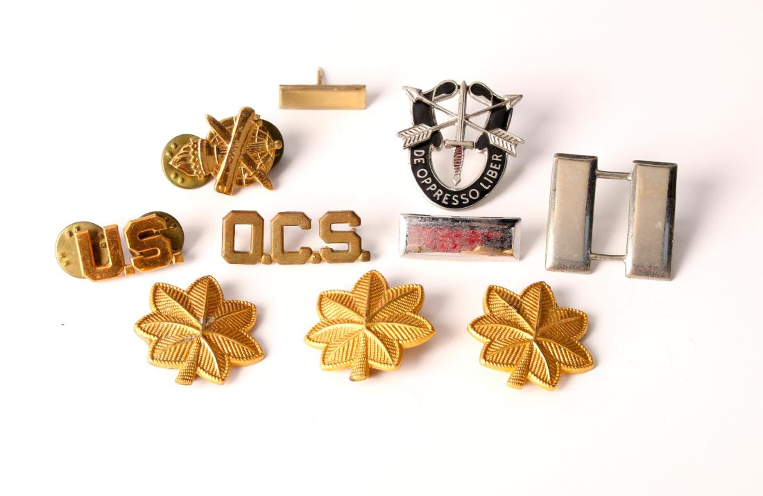 LOT OF 10 MILITARY PINS (1 of 4)