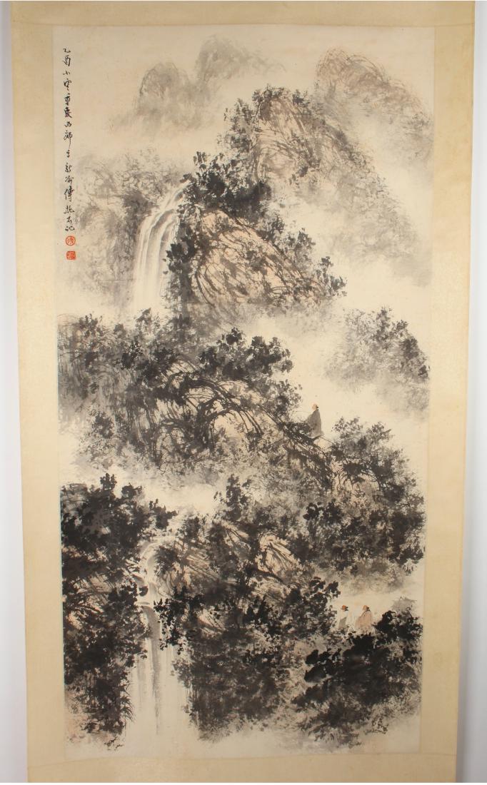 SCROLL OF MOUNTAINS ATTRIB. FU BAOSHI (1904-1965) (1 of 7)