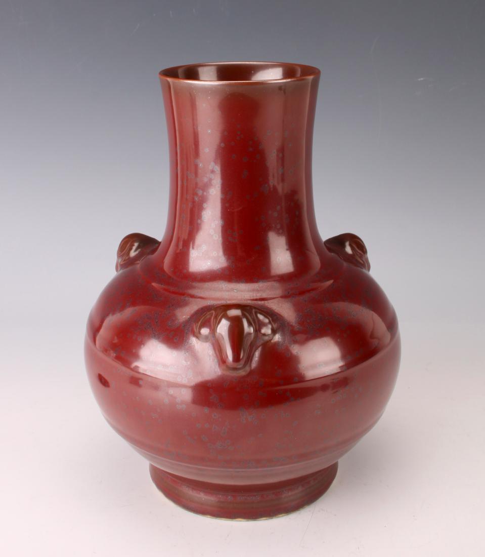 QIANLONG RED GLOBULAR VASE (1 of 8)