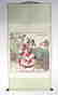 SCROLL OF STYLIZED BEAUTY IN LOTUS GARDEN - 2