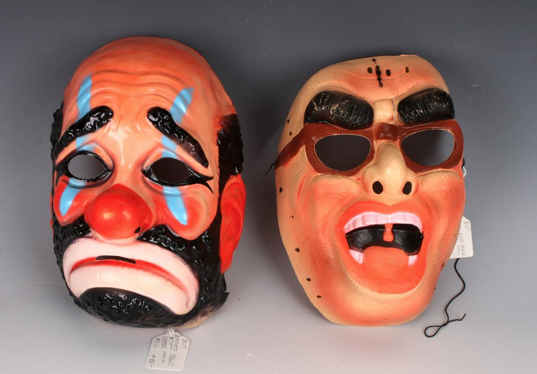 TWO VINTAGE HALLOWEEN MASKS VAN DAM (1 of 3)