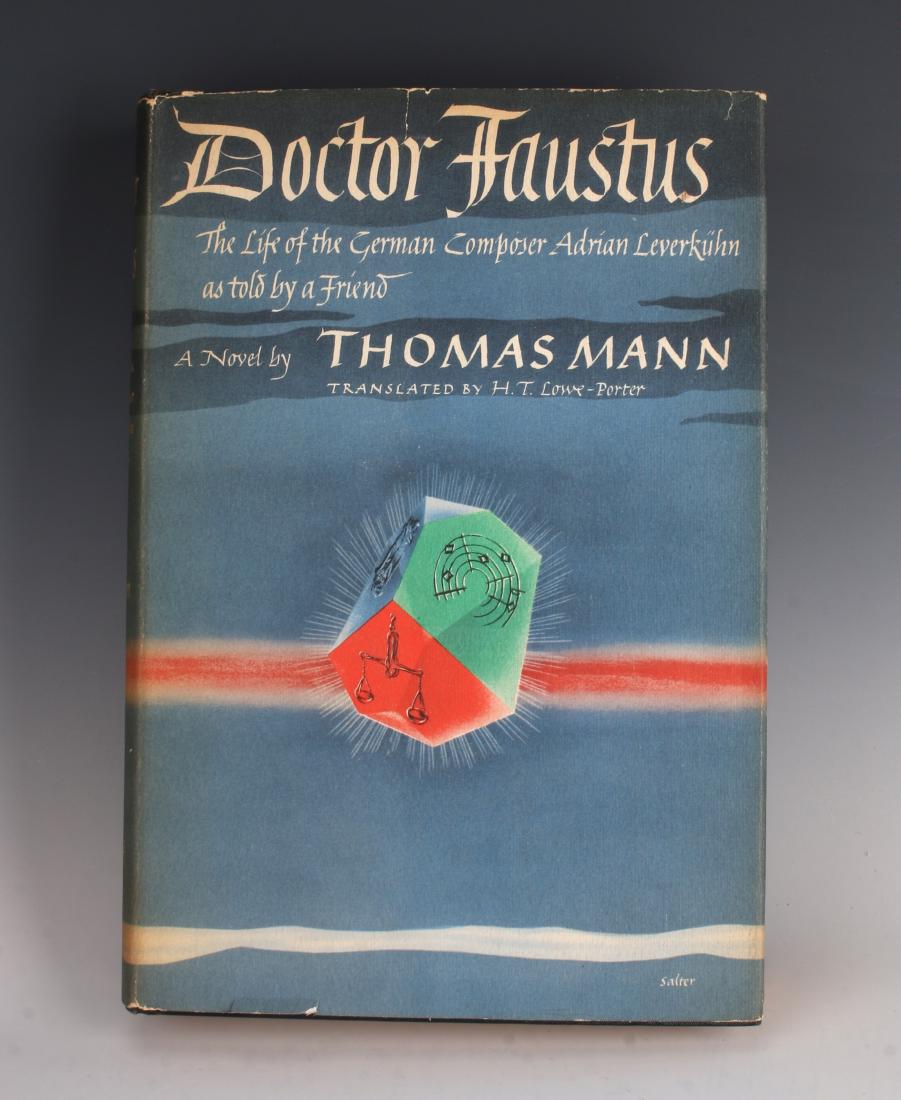 DOCTOR FAUSTUS THOMAS MANN KNOPF 1948: DOCTOR FAUSTUS THOMAS MANN KNOPF 1948: Alfred Knopf, 1948. First American edition, 3rd printing. With unclipped dust jacket in very good condition. Tranlated By H.