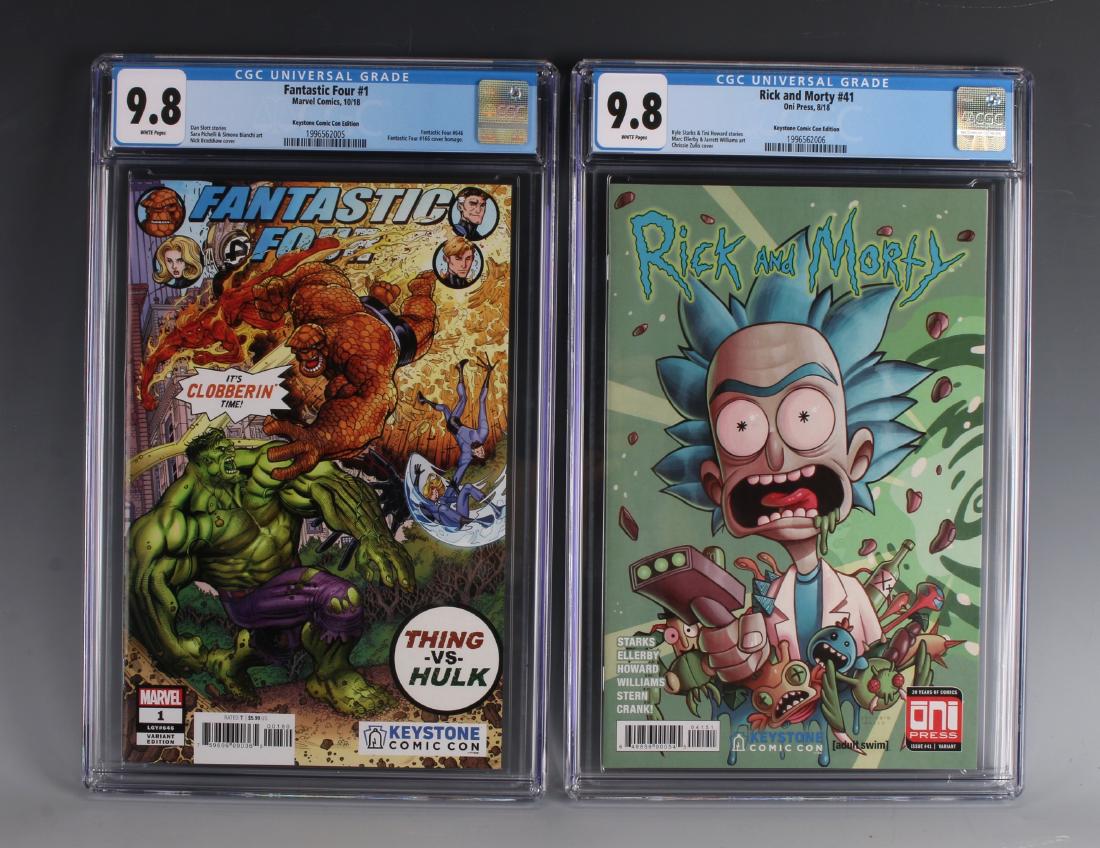 RICK & MORTY, FANTASTIC FOUR CON VARIANTS CGC 9.8 (1 of 4)
