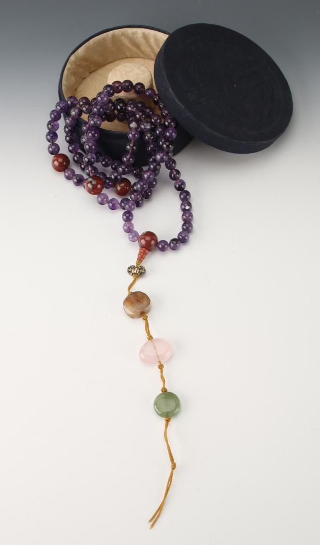 AMETHYST & JASPER CHAO ZHU COURT NECKLACE IN BOX (1 of 9)