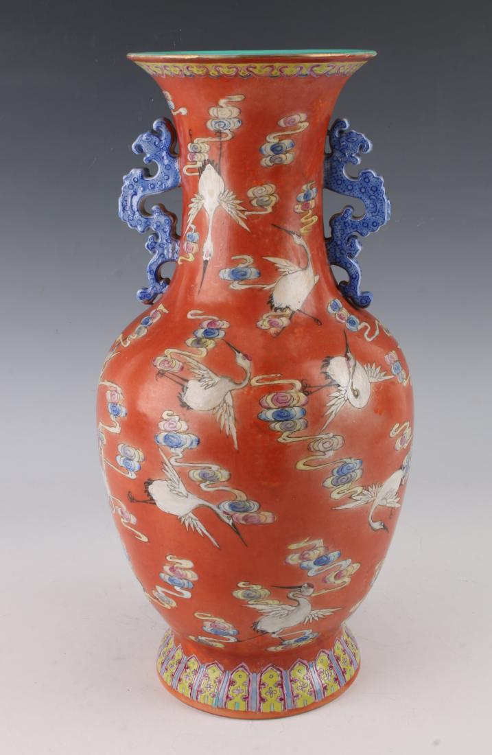 ORANGE CRANE VASE (1 of 4)