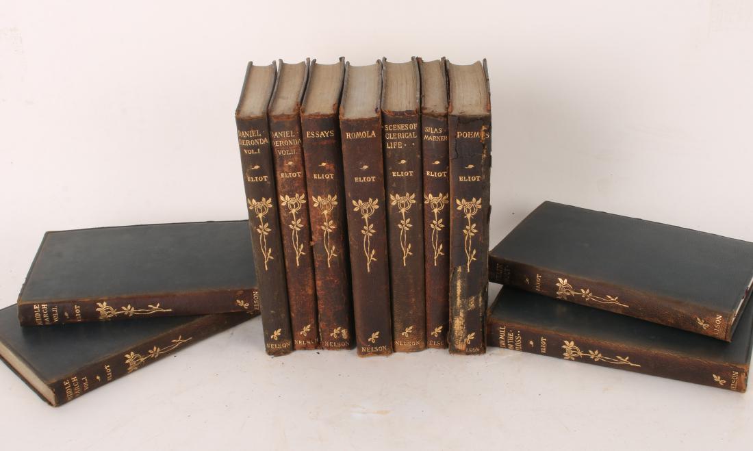 GEORGE ELIOT SET OF ELEVEN 1906-1913: GEORGE ELIOT SET OF ELEVEN 1906-1913 : Set of eleven plus 1906 Edition of Impressions of Theophrastus Such Essays