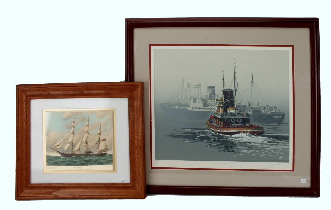 THREE NAUTICAL PRINTS (1 of 6)