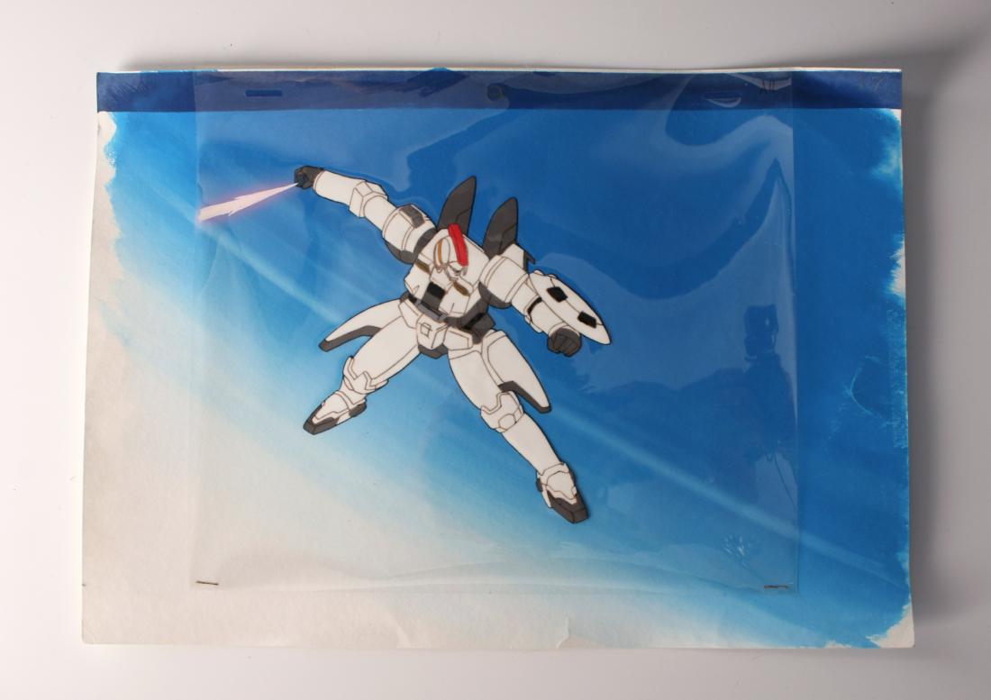 PRODUCTION CEL AND SKETCH FROM GUNDAM WING (1 of 5)