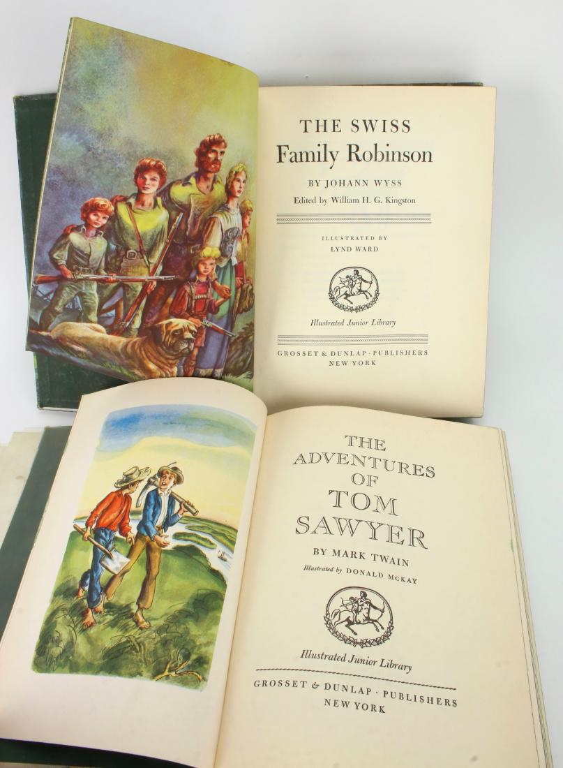 SWISS FAMILY ROBINSON 1949 & TOM SAWYER 1946: SWISS FAMILY ROBINSON 1949 & TOM SAWYER 1946: Illustrated Junior Library Editions The Swiss Family Robinson, Grosse