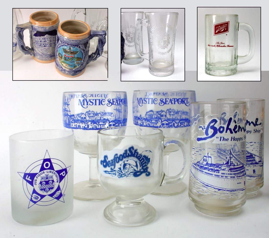 11 ASSORTED COLLECTABLE DRINKING GLASSES (1 of 4)