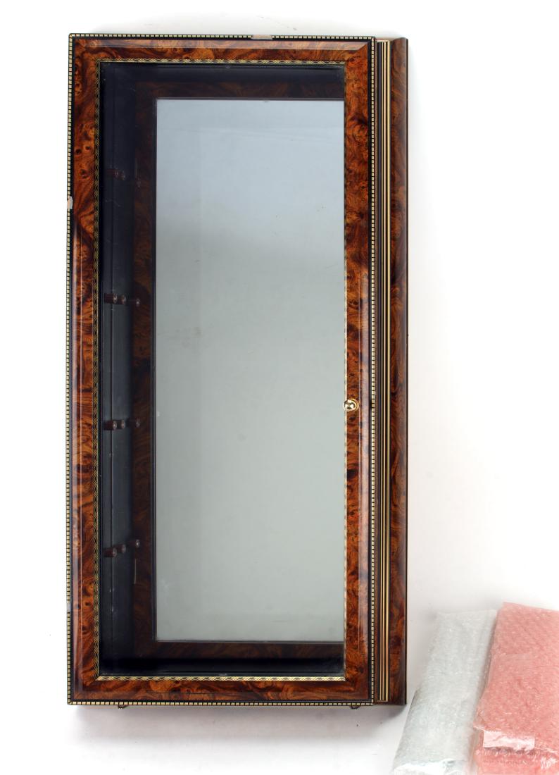 GLASS DOOR WALL HUNG CURIO CABINET (1 of 7)