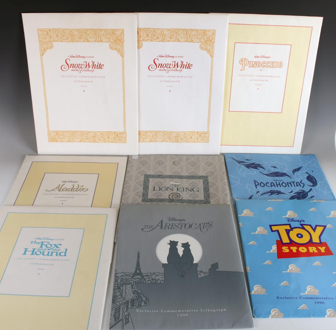 9 DISNEY MOVIE LITHOGRAPHS (1 of 9)