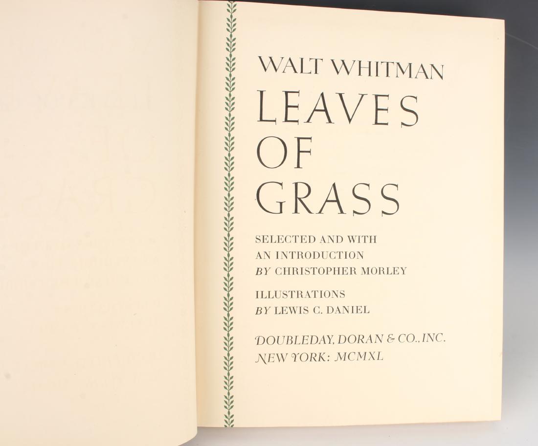 WALT WHITMAN LEAVES OF GRASS 1940 ILLUSTRATED (1 of 10)