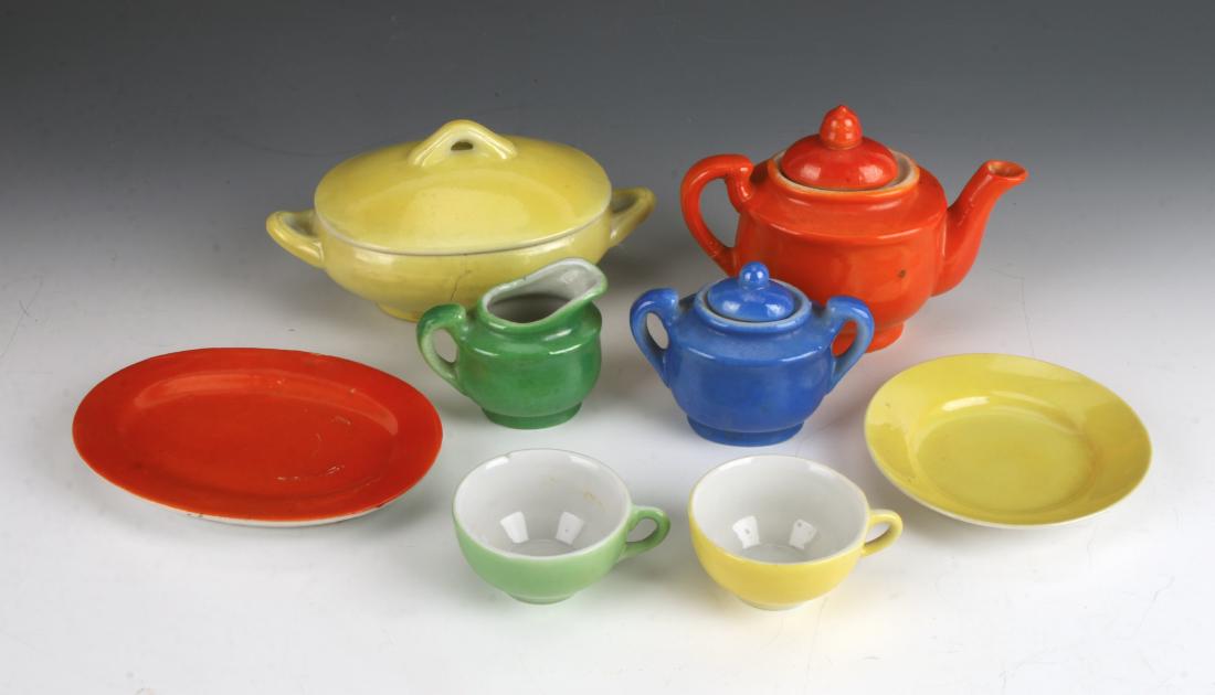 fiestaware children's tea set