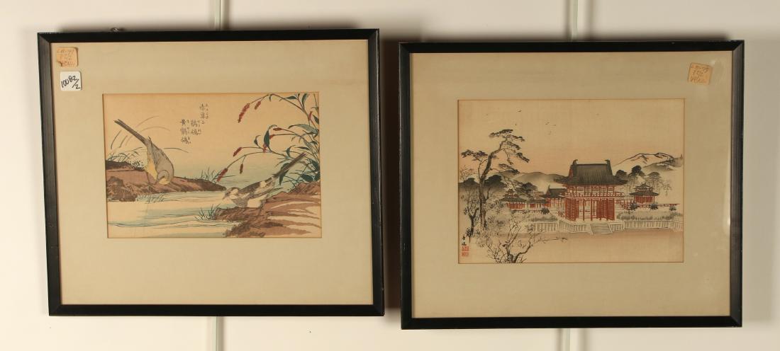 TWO FRAMED JAPANESE PRINTS (1 of 5)