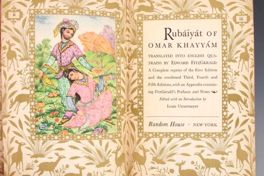 RUBAIYAT OF OMAR KHAYYAM: RUBAIYAT OF OMAR KHAYYAM: Rubaiyat of Omar Khayyam by Kahlil Gibran, 1947, Random House NY, Legacy Literature. 6" X 9 1/2" $20 - $40