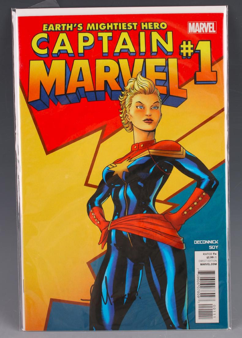 CAPTAIN MARVEL #1 SIGNED BY ED MCGUINNESS (1 of 3)