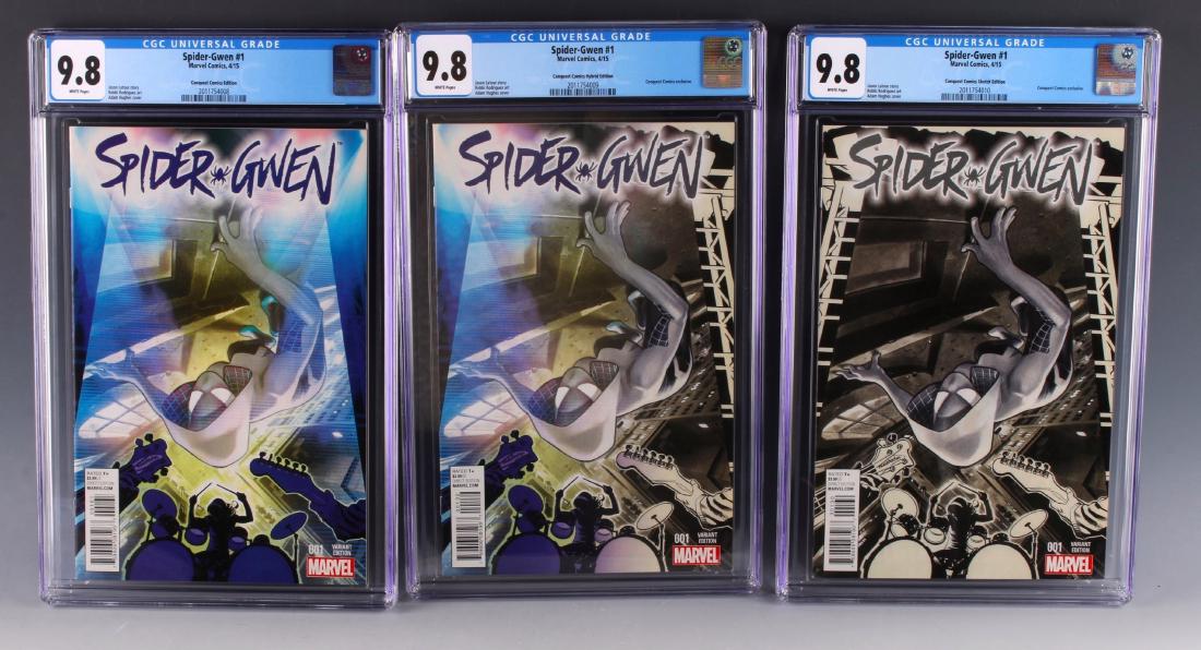 SPIDER-GWEN 1 CONQUEST VARIANTS CGC 9.8 (1 of 5)
