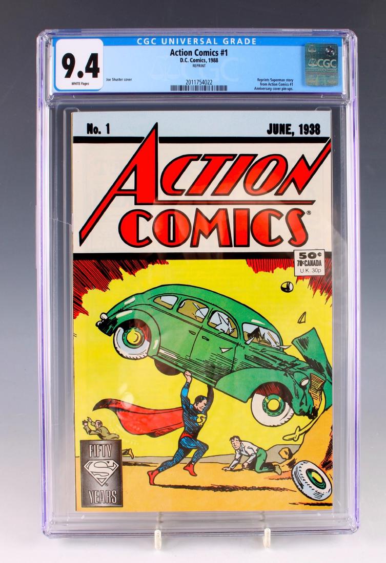 ACTION COMICS #1 1988 REPRINT CGC 9.4 (1 of 3)
