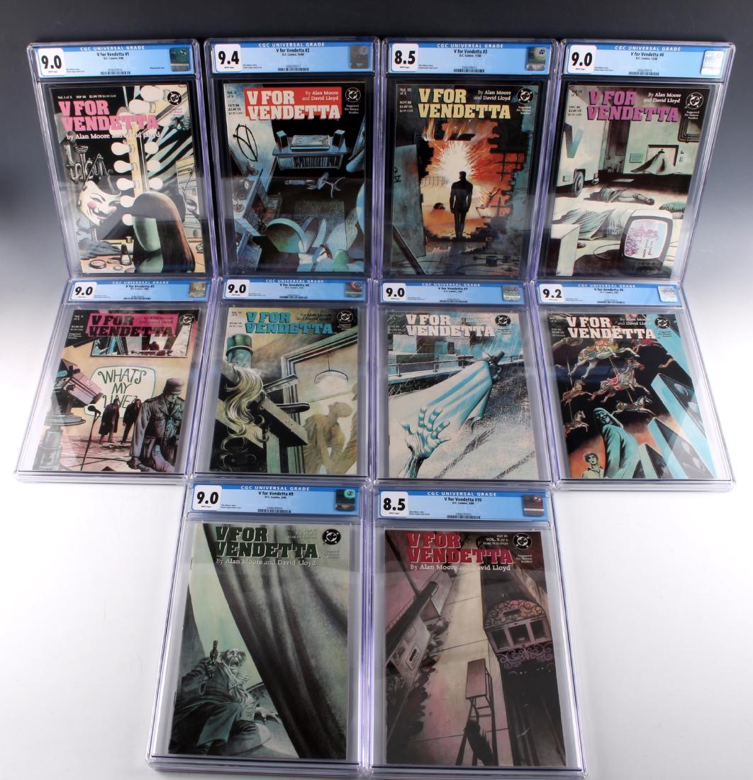 V FOR VENDETTA 1-10 CGC GRADED (1 of 8)