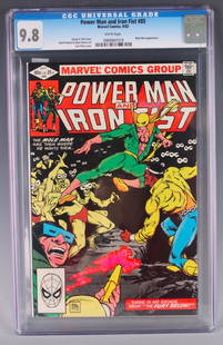 POWER MAN & IRON FIST #85 CGC 9.8: POWER MAN &amp; IRON FIST #85 CGC 9.8: Marvel Comics 9/82. Rated 9.8. 13&quot; X 8&quot; $100 - $200 Shipping: We are able to pack a