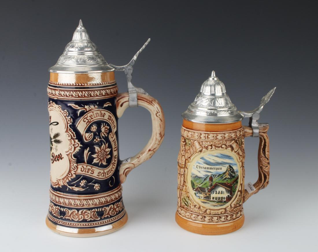 TWO GERMAN BEER STEINS (1 of 6)