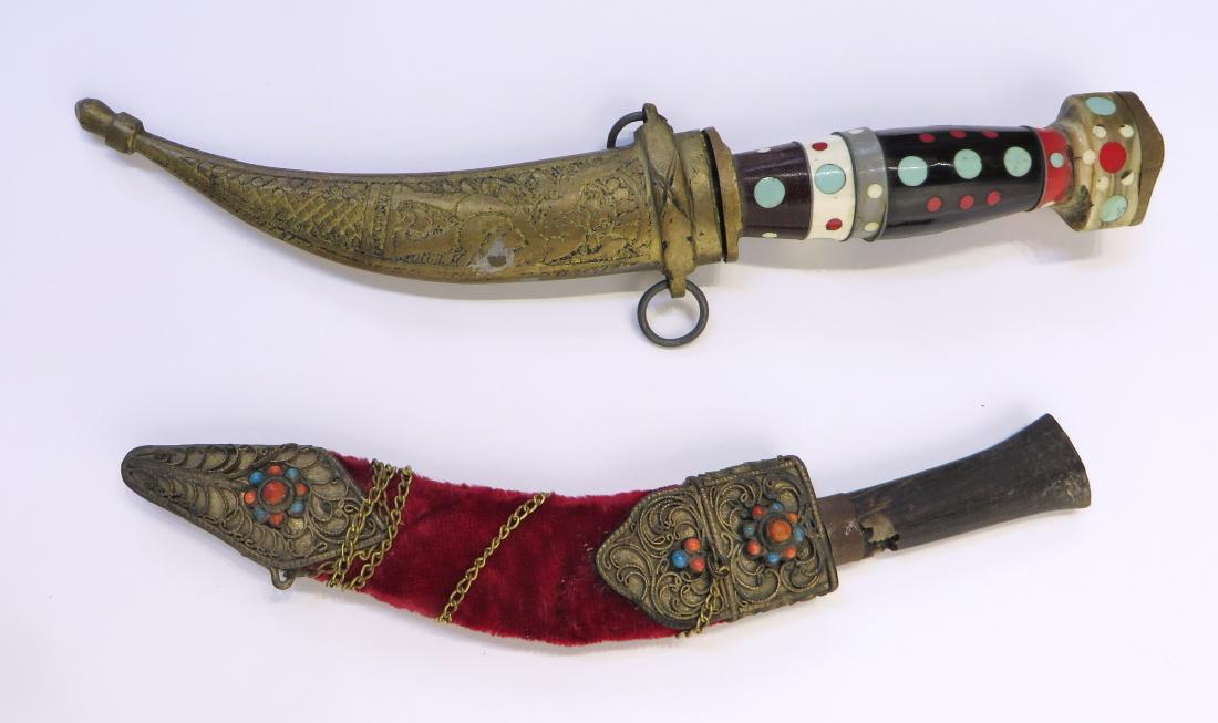 TWO DECORATIVE DAGGERS WITH SHEATHS (1 of 3)