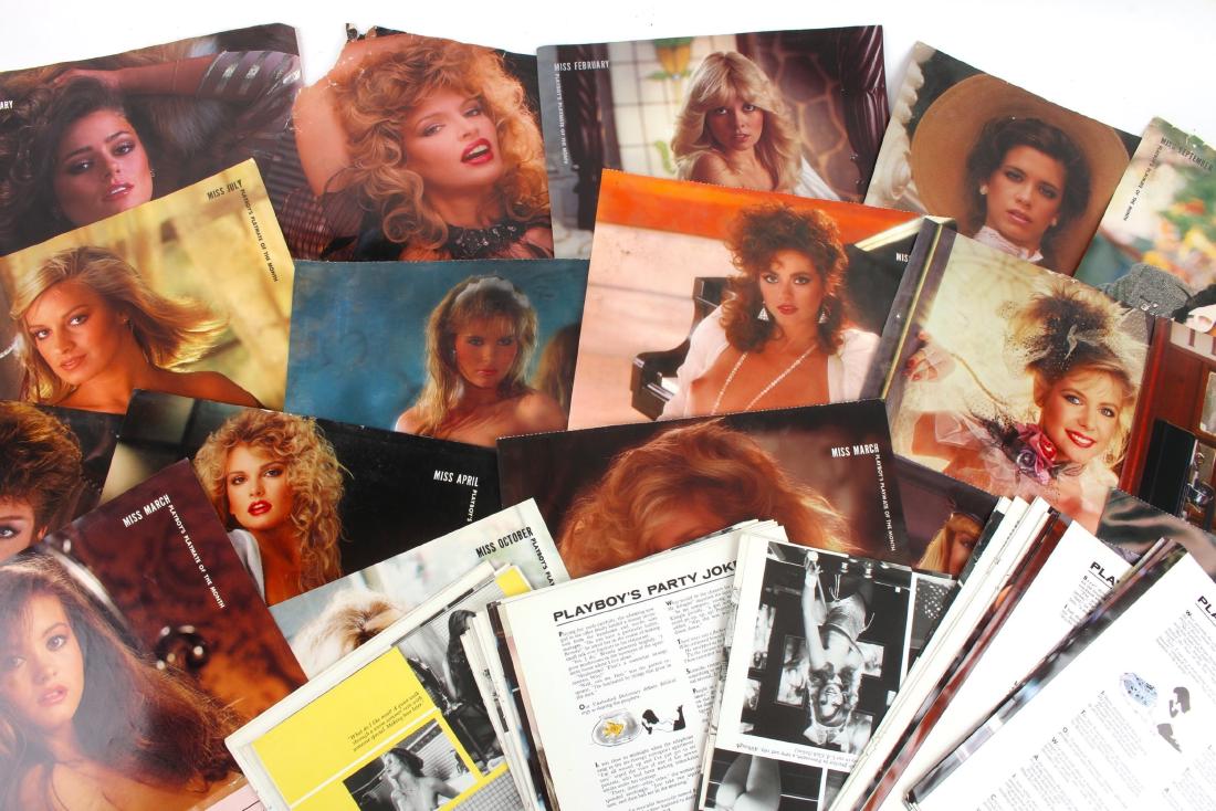 LOT OF PLAYBOY CENTERFOLDS PULLED FROM MAGAZINE: LOT OF PLAYBOY CENTERFOLDS PULLED FROM MAGAZINE: Large amount of centerfolds with bios attached from the 70s and 80s. 8" X 11" $40 - $80 Shippin